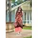 Brown Georgette Designer Party Wear Kurti