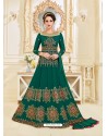 Fashionistic Designer Green Heavy Embroidered Anarkali Suit