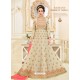 Perfect Beige Heavy Embroidered Anarkali Suit