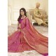 Graceful Pink and Gold Designer Banarasi Art Silk Saree