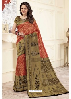 Magical Multi Colour Traditional Banarasi Art Silk Saree