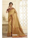 Latest Golden Designer Banarasi Art Silk Saree