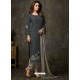 Fashionistic Carbon and Grey Designer Salwar Suit