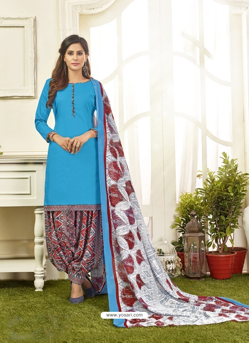 Ladies Printed Patiala Suit at 258.00 INR in Kanpur | Shanti Cloth Emporium