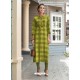 Green Printed Rayon Trendy Readymade Kurti