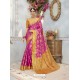 Perfect Pink And Orange Banarasi Silk Saree