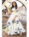 Off White Designer Readymade Kurti