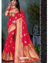 Fuchsia Traditional Banarasi Silk Designer Saree