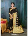 Black Traditional Banarasi Silk Designer Saree