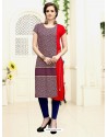 Multi Colour Rayon Printed Designer Readymade Kurti