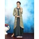 Grey Rayon Printed Designer Readymade Kurti