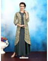 Grey Rayon Printed Designer Readymade Kurti