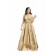 Golden Art Silk Party Wear Designer Readymade Floor Length Gown