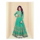 Jade Green Embroidered Melbourne Silk Designer Anarkali Suit