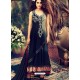 Fabulous Black Georgett Handcrafted Designer Anarkali Suit