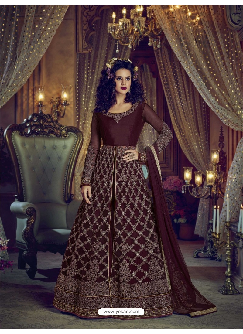 heavy embroidered anarkali suit