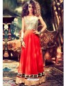 Marvelous Multi Colour Georgett Handcrafted Designer Anarkali Suit