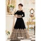 Amazing Black Georgett Embroidered Designer Floor Length Anarkali Suit