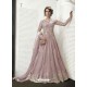 Dazzling Mauve Embroidered Net Designer Anarkali Suit