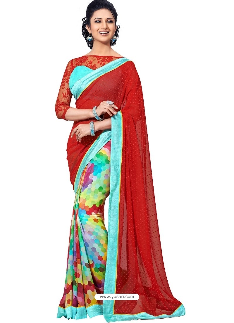 Printed Multicolor Sari