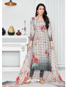 Multi Colour Pure Cotton Printed Designer Churidar Suit