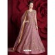 Mesmeric Light Pink Embroidered Designer Floor Length Anarkali Suit