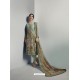 Wonderful Green Georgett Printed And Embroidered Designer Straight Suit