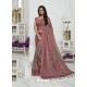 Genius Dusty Pink And Light Brown Pashmina silk Designer Saree
