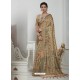 Outstanding Camel Pashmina silk Designer Saree