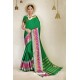 Forest Green Cotton Blended Designer Cotton Silk Saree