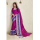 Gorgeous Purple Cotton Blended Designer Cotton Silk Saree