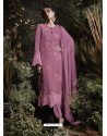 Deep Wine Fox Georgette Embroidered Designer Straight Suit