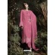 Light Pink Fox Georgette Embroidered Designer Straight Suit