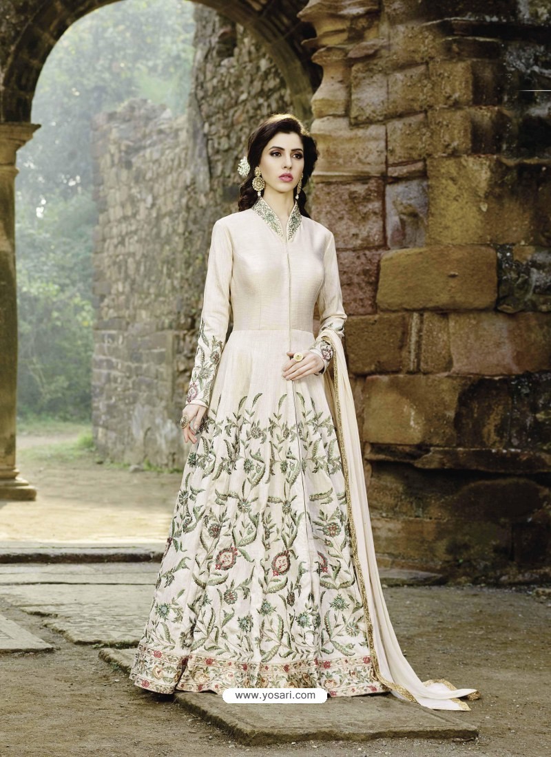 Buy White Anarkali online at Best Prices in India – Joshindia