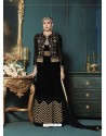 Black Georgette Heavy Embroidered Party Wear Designer Anarkali Suit