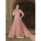 Light Pink Embroidered Sana Silk Designer Anarkali Suit