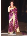 Purple Kanchivaram Silk Designer Saree