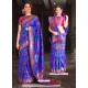 Royal Blue Patola Silk Designer Saree