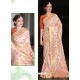 Cream Jamdani Silk Designer Saree