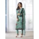 Sky Blue Georgette Digital Printed Designer Straight Suit