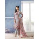 Grey Georgette Digital Printed Designer Straight Suit