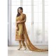 Brown Georgette Digital Printed Designer Straight Suit