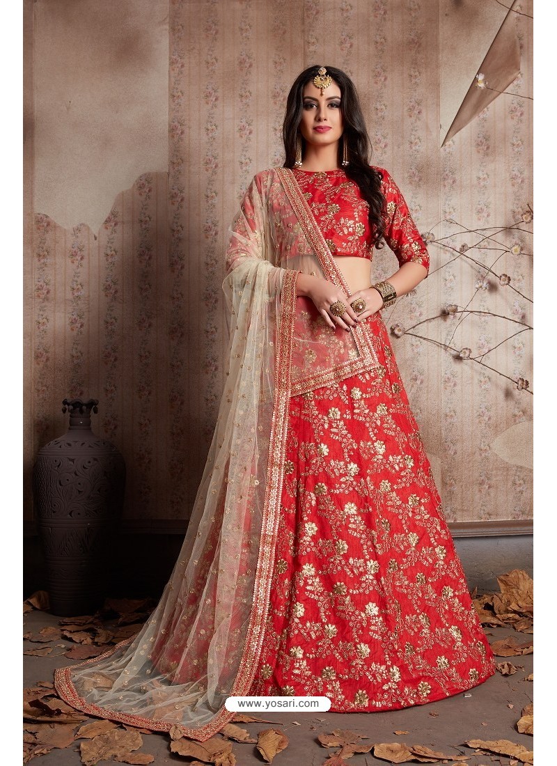 Red Colored Bridal Malay satin Lehenga Choli With Hand and Embroidery –  𝐋𝐎𝐎𝐊𝐒 𝐀𝐍𝐃 𝐋𝐈𝐊𝐄𝐒