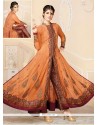 Orange Georgette Designer Anarkali Suit