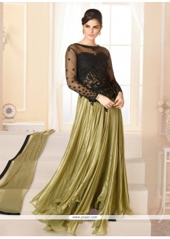Awesome Green Georgette Anarkali Salwar Suit