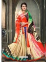 Enhanting Multi Colour Glichi Silk Digital Printed Designer Saree