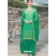 Jade Green Rangoli Embroidered Designer Punjabi Patiala Suit