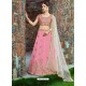 Light Pink Silk Embroidered Designer Lehenga Choli