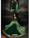 Dark Green Embroidered Georgette Designer Anarkali Suits