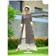 Carbon And White Printed Designer Readymade Kurti